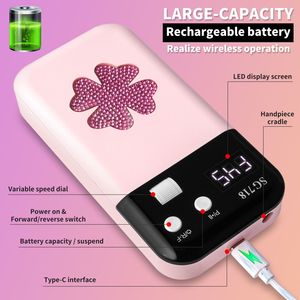 Trapano Elettrico per Unghie Portatile Ricaricabile 45000RPM Professionale con Base e Punte per Unghie in Acrilico e Gel - Product Image 3