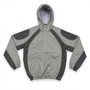 High Selling Articles Custom Logo Grey Black Men's Nylon <b>Wind</b> <b>Breaker</b> Trousers Sets For Summer Wear Men Sets Streetwear Hoodies - Product Image 2