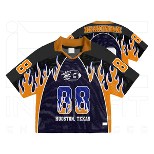 เสื้อยืดโอเวอร์ไซส์ทรงบ็อกซี่สไตล์วินเทจสำหรับผู้ชาย ผ้าตาข่ายเนื้อหนา พิมพ์ลายแบบซับลิเมชั่น สตรีทแวร์ ทรงครอป - Product Image 3
