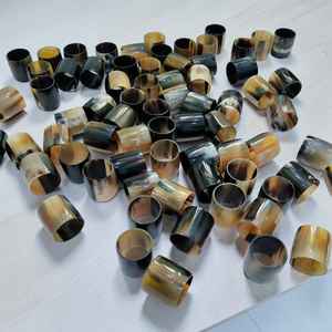 Anillos para Servilletas Hechos a Mano con Cuerno de Búfalo y Buey, Acabado de Alto Brillo, a Precio Económico - Product Image 2