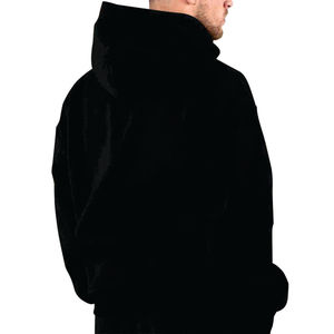 Hoodies unis de haute qualité sans cordon, coupe courte, pour hommes, personnalisables, en coton, coupe oversize - Product Image 3