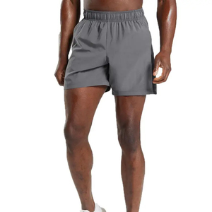 Shorts respirants pour hommes, style fin, séchage rapide, pour le sport, la course à pied, décontractés, tendance, 100% polyester, couleur unie - Product Image 1