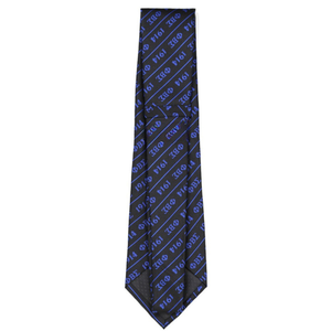Corbata de Seda Negra Phi Beta Sigma con Letras Griegas 1914, Patrón Tejido, Corbata Formal para Hombre, Estilo Clásico - Product Image 2