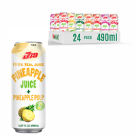 OEM Private Label Services 490ml Ananassap met vruchtvlees VI2025286 Gratis monster Groothandelsprijzen Vers uit Vietnam VINUT