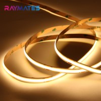 Sıcak beyaz koçan LED şerit işıklar UL sertifikalı 8mm 12V 24V 10 W/m güvenlik gerilimi/WiFi anahtarı IP20 esnek LED şerit