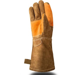 Guantes de Soldadura de Cuero Personalizables, Resistentes al Calor y al Fuego, Resistentes a los Cortes, Guantes de Trabajo de Seguridad Deportiva de Alta Resistencia, Antideslizantes - Product Image 4
