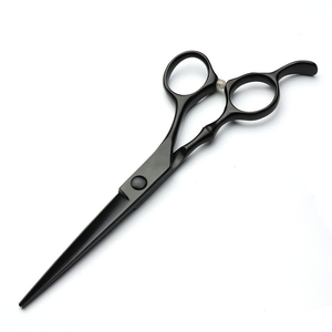Ciseaux de coiffure professionnels, lame en acier inoxydable, manche en plastique, manche long, pour droitiers, outil de salon pour stylistes - Product Image 4