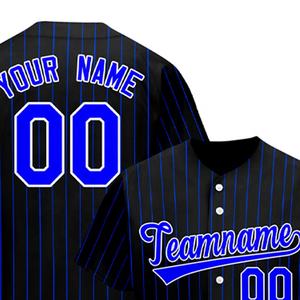 Camiseta de béisbol de avión con botones completos hecha a medida, camiseta para equipo de softbol unisex, ropa de tela ligera, manga corta de Color azul oscuro - Product Image 5