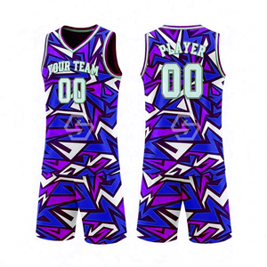Ensemble de maillots de basket personnalisés sublimés à col en V, maille respirante, séchage rapide, unisexe, adultes, débardeur sans manches, nom et numéro personnalisés - Product Image 5