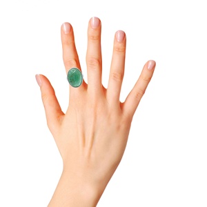 Natural Oval Shape <b>Emerald</b> Gemstone 925 Solid Sterling <b>Silver</b> Handmade Trendy Women's <b>Rings</b> Jewelry for Party and Wholesale - Product Image 2