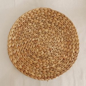 <b>Circle</b> water hyacinth place mat highest quality natural plates and dishes pad kitchen table <b>placemats</b> - Product Image 3