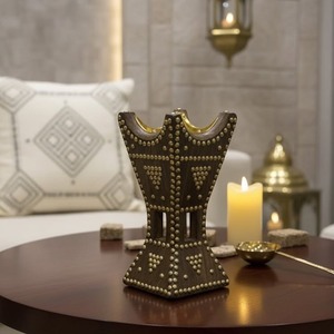 Brûleur d'encens en bois de santal de qualité supérieure, design arabe traditionnel, personnalisable pour la maison, la méditation et les rituels religieux - Product Image 2