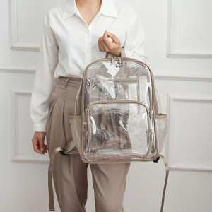 Mochila Transparente de PVC de 17 Pulgadas, Grande, con Certificación TSA, para Deportes, Estadios, Impermeable, para Estudiantes - Product Image 4