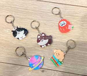 Acrylique Adorable Mini Miroir Porte-clés Souvenir Porte-clés - Product Image 4