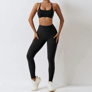 Ensemble de yoga pour femmes, dernier style, faible MOQ, vente directe d'usine, ensemble de yoga de haute qualité avec service OEM, nouveau design - Product Image 1