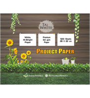 Papier d'écriture de haute qualité imprimé en couleur pour projets scolaires et de bureau, multi-usages, 24 feuilles