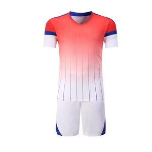 Men's Blue Gradient Soccer Jersey Set Short Sleeve <b>Moisture</b> Wicking Athletic Uniform with Elastic Waist Shorts and <b>Socks</b> - Product Image 5