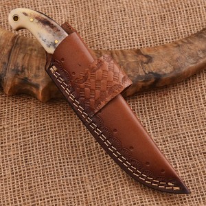 Cuchillo de Caza y Camping UA Supplies de Acero Inoxidable de Grado Industrial, Excelente Calidad, Hoja Entera con Punta Caída, Mango de Micarta, 58 HRC - Product Image 5