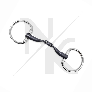 Brida de caballo de titanio con anillo fijo, mejillas de acero inoxidable y enlace francés, la más vendida, fabricante mayorista OEM de artículos para caballos - Product Image 2