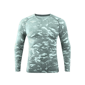 Streetwear Professional <b>Men</b> <b>Compression</b> <b>Shirt</b> Solid Color Breathable Gym Training Fitness Running Activewear - Product Image 3