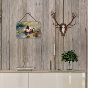 Multicolor NEW Canvasback Wall Door Hanging Prints Aluminum Metal Sign for <b>Kitchen</b> Wall Bar Bathroom Plaque Home <b>Decor</b> 8HX12W - Product Image 4