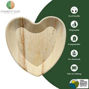 Piatto usa e getta in foglia di palma naturale da 12 pollici - Product Image 6