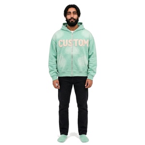 Sudadera con capucha estilo streetwear para hombre, personalizada, de algodón grueso, producción de marca privada, para compradores estadounidenses - Product Image 1