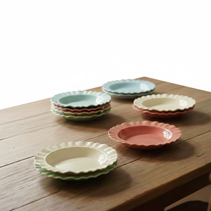 Assiettes de service en céramique classiques écologiques, compatibles lave-vaisselle et durables - Product Image 5