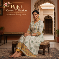Costume indien en coton à fleurs jaunes et blanches pour femmes |   Salwar Kameez Punjabi de haute qualité imprimé à la main |   Ensemble de vêtements décontractés ethniques