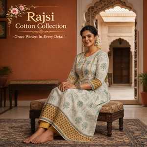 Traje indio de algodón con estampado floral amarillo y blanco para mujer |   Salwar Kameez Punjabi de Alta Calidad con Estampado a Mano |   Conjunto de Ropa Casual Étnica - Product Image 5