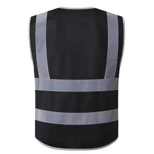 Chaleco de Seguridad Impermeable con Luces LED ANSI Clase 3 para Hombre, Alta Calidad, Resistente, Color Negro, Malla Completa, Primeros Auxilios, Seguridad, Económico, Venta al Por Mayor - Product Image 3