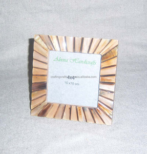 Marco de fotos de madera con incrustaciones de hueso hecho a mano indio para decoración de sala de estar y dormitorio estilo rústico Vintage de India al por mayor - Product Image 2