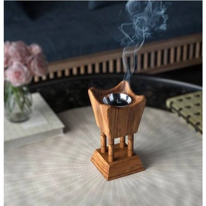 Encensoir en métal doré avec support en forme de branche de bambou pour calligraphie arabe – Vente en gros - Product Image 5