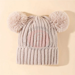 Bonnet unisexe en laine 100% douce et extensible, couleur unie, motif dessiné à la main, pour l'automne/hiver, usage décontracté en extérieur - Product Image 2