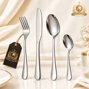 Juego de Cubiertos Negro Mate de Acero Inoxidable, Juego de Cubiertos Modernos para Cocina y Comedor, Juego de Tenedores, Cuchillos y Cucharas Minimalistas - Product Image 4