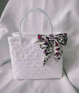 2024 Bolsas tejidas de plástico de colores más vendidas Blue Lotus Premium Exportador - Product Image 6