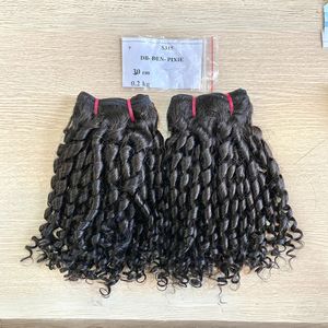 Lujosa Peluca de extensiones de cabello humano de grado 12A, onda profunda y textura rizada duradera, paquete de cabello frontal de encaje vietnamita crudo brillante - Product Image 5