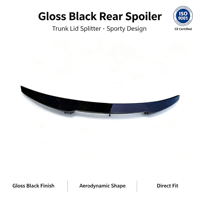 Aileron arrière en fibre de carbone pour Geely Xingrui Preface, adhésif 3M, vente en gros, usine