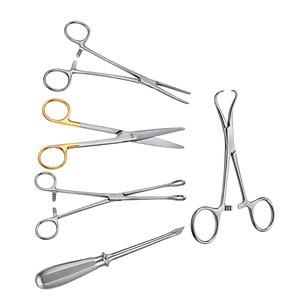 Set de Instrumentos para Toracostomía, Reutilizable, de Acero Inoxidable, Manual, para Inserción de Tubo Torácico, Kit Quirúrgico para Drenaje Torácico en UCI y Hospital - Product Image 3