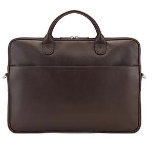 Luxury High Quality Leather Office Laptop <b>Bag</b> with Adjustable Shoulder Strap and Front Pocket Storage Durable Office Carry Case - Product Image 1
