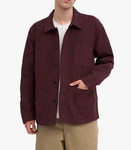 Chaqueta de Trabajo de Lona Personalizada OEM, Chaqueta de Trabajo para Hombre con Forro Acolchado, Impresión de Serigrafía Personalizada, con Bolsillos y Cuello Alto - Product Image 4