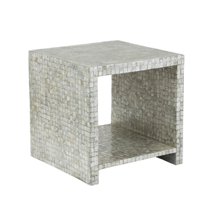 Table d'appoint artisanale en nacre de qualité supérieure, petite table en nacre pour la décoration intérieure moderne, intérieur luxueux - Product Image 1