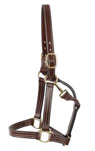 Premium Full Grain Leather Horse Halter Adjustable Heavy Duty <b>Equestrian</b> Headstall From Divine International - Product Image 5
