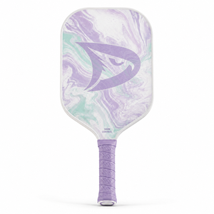 Pala de Pickleball de 16 mm, Diseño Marmoleado Morado, Agarre Antideslizante, Forma Estándar, para Adultos - Product Image 2