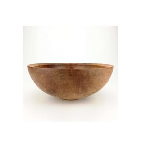 Deluxe Quality Natural Wooden Serving Bowls Round Shape Snacks & Dinnerware Food Bowl for <b>Tabletop</b> & Kitchen Use - Product Image 1