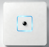 Lecteur de cartes de contrôle d'accès intelligent encastré 2,4 GHz Bluetooth 13,56 MHz 125 kHz Protocole Wiegand Matériau PC blanc