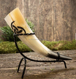 Cuerno para Beber Nórdico, Diseño Tallado con Flores y Logotipo Vikingo, Auténtico, Ecológico, Seguro para Alimentos, Sin Fugas, para Cerveza - Product Image 5