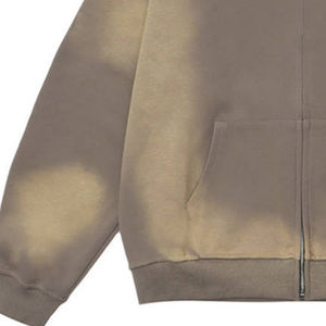 Proveedor de Sudaderas con Efecto Ácido al por Mayor, Sudadera de Algodón Lavado Estilo Vintage Streetwear para Producción a Granel - Product Image 2