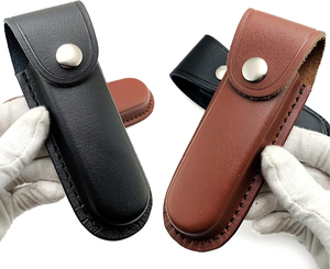 Handmade <b>Leather</b> <b>Pouch</b> Folding Knife Premium Pocket Blade <b>Leather</b> Storage Cover Wooden Handle Outdoor Everyday Utility <b>Tool</b> - Product Image 6