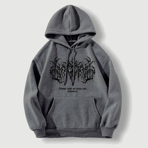 Sweat-shirt à capuche pour homme en coton épais, coupe oversize, avec logo imprimé motif couronne, 100% coton, style designer, ensemble de survêtement avec pantalon - Product Image 1
